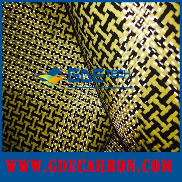 Blue Carbon Kevlar Hybrid Cloth Supplier