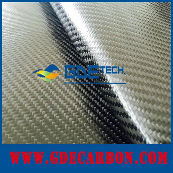 GDE carbon fiber leather fabric, colored carbon aramid leather fabric