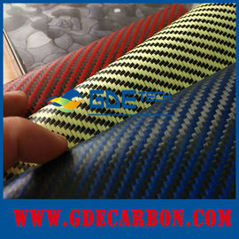 China carbon fiber leather, colored carbon kevlar leather supplier