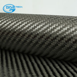 China 100% raw material 3k 200g/m2 twill carbon fiber fabric, GDE 12k carbon fiber fabric supplier