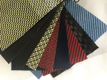 GDE carbon fiber leather roll , color carbon kevlar hybrid leather, kevlar aramid fiber fabric leather