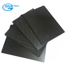 GDE 3mm twill woven carbon fiber plain sheets CFRP can be CNC processing